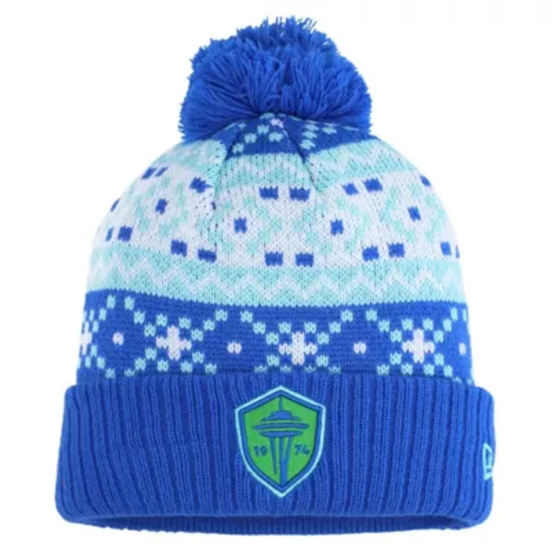 MLS Seattle Sounders FC Nostalgia Cuffed Knit Hat with Pom