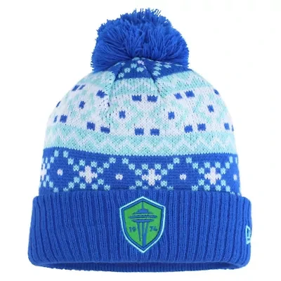 MLS Seattle Sounders FC Nostalgia Cuffed Knit Hat with Pom