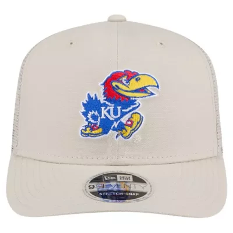 NCAA Kansas Jayhawks Canvas 9SEVENTY Stretch-Snap Adjustable Hat