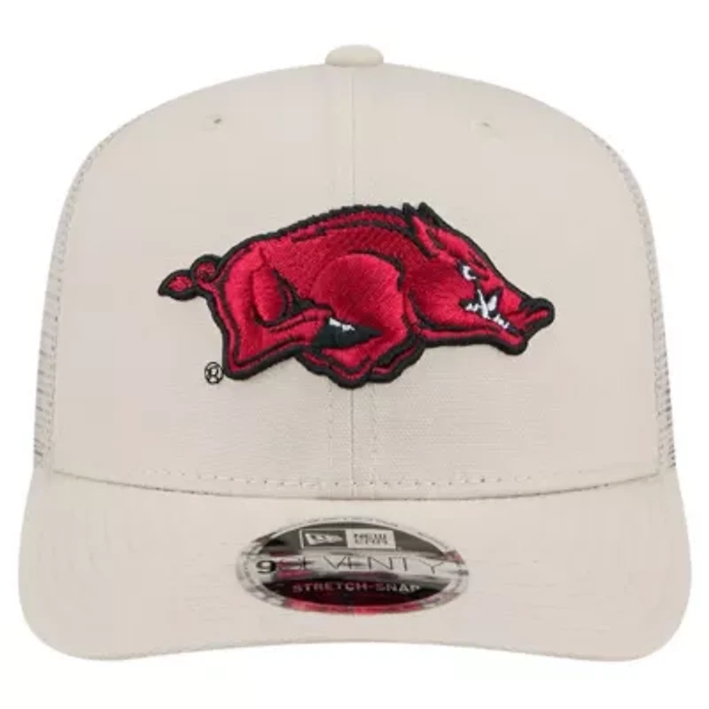NCAA Arkansas Razorbacks Canvas 9SEVENTY Stretch-Snap Adjustable Hat