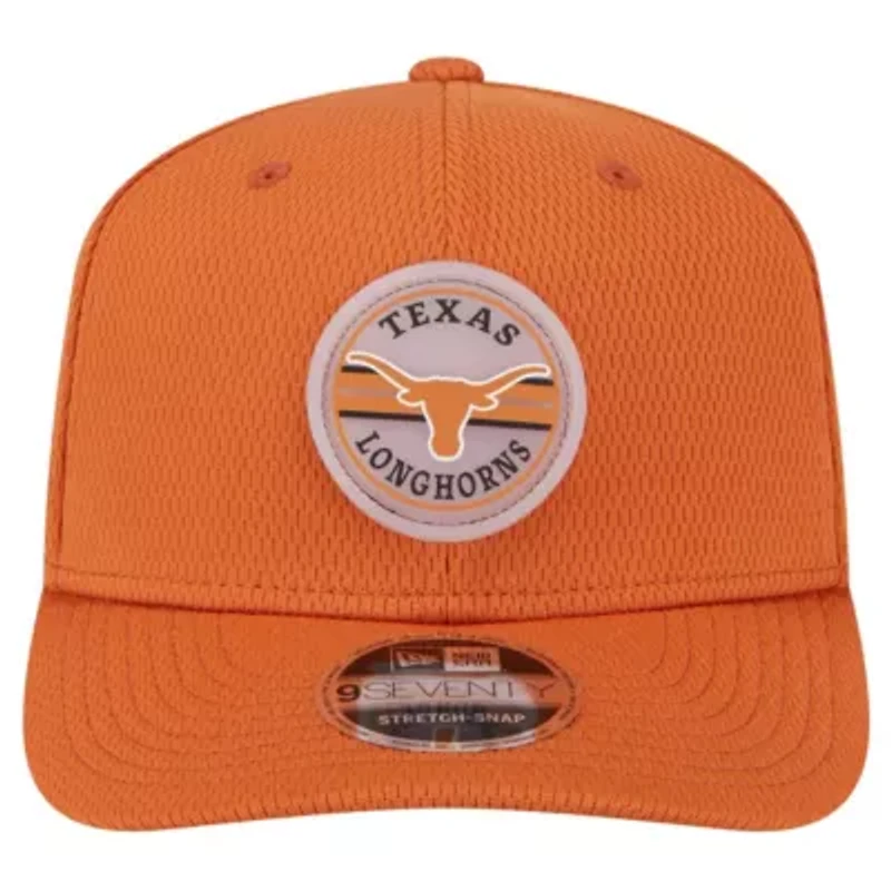NCAA Burnt Texas Longhorns Patched 9SEVENTY Stretch-Snap Adjustable Hat