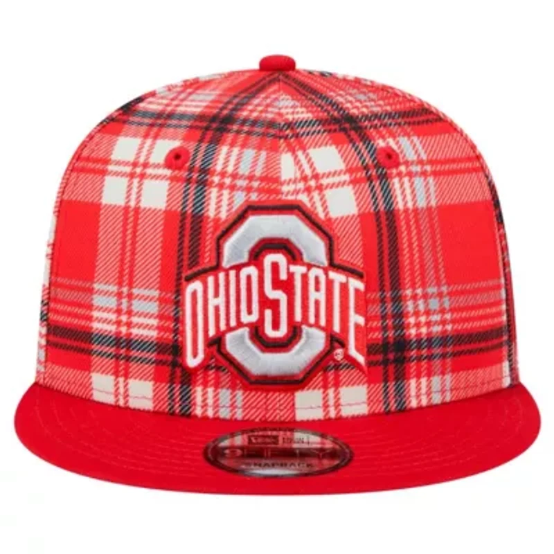 NCAA Ohio State Buckeyes Plaid 9FIFTY Snapback Hat