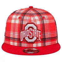 NCAA Ohio State Buckeyes Plaid 9FIFTY Snapback Hat
