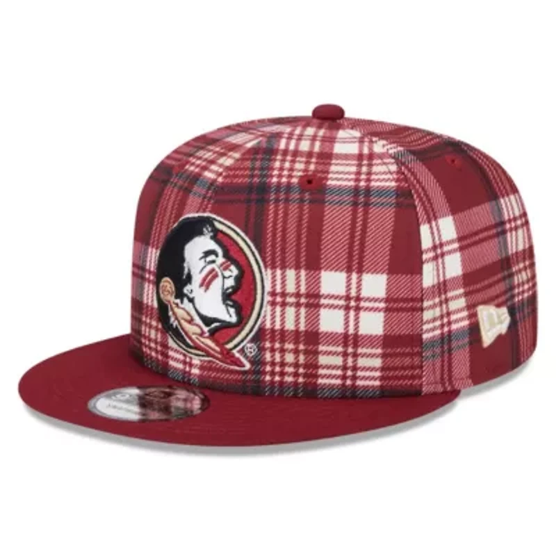 NCAA Florida State Seminoles Plaid 9FIFTY Snapback Hat