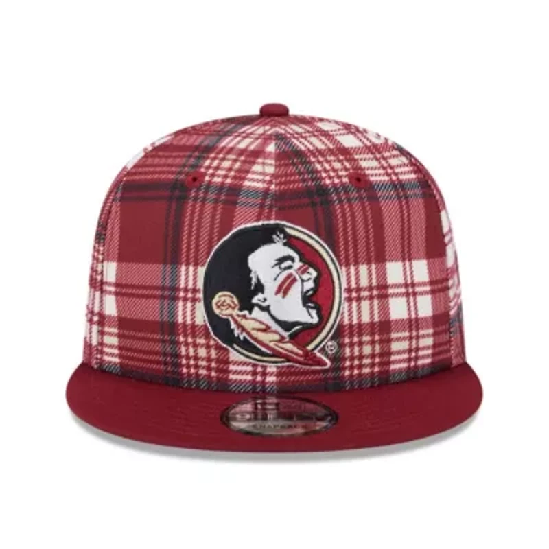 NCAA Florida State Seminoles Plaid 9FIFTY Snapback Hat