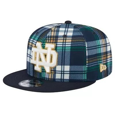 NCAA Notre Dame Fighting Irish Plaid 9FIFTY Snapback Hat