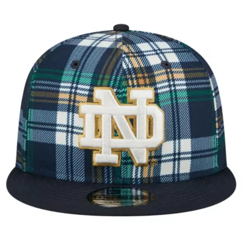 NCAA Notre Dame Fighting Irish Plaid 9FIFTY Snapback Hat