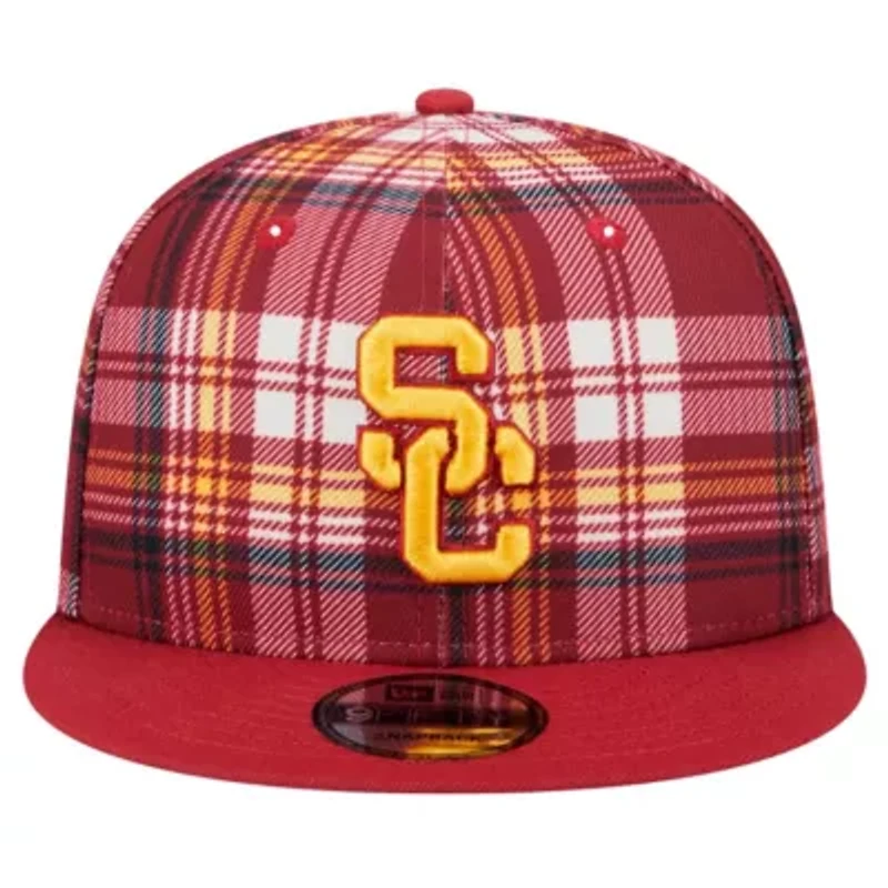 NCAA USC Trojans Plaid 9FIFTY Snapback Hat