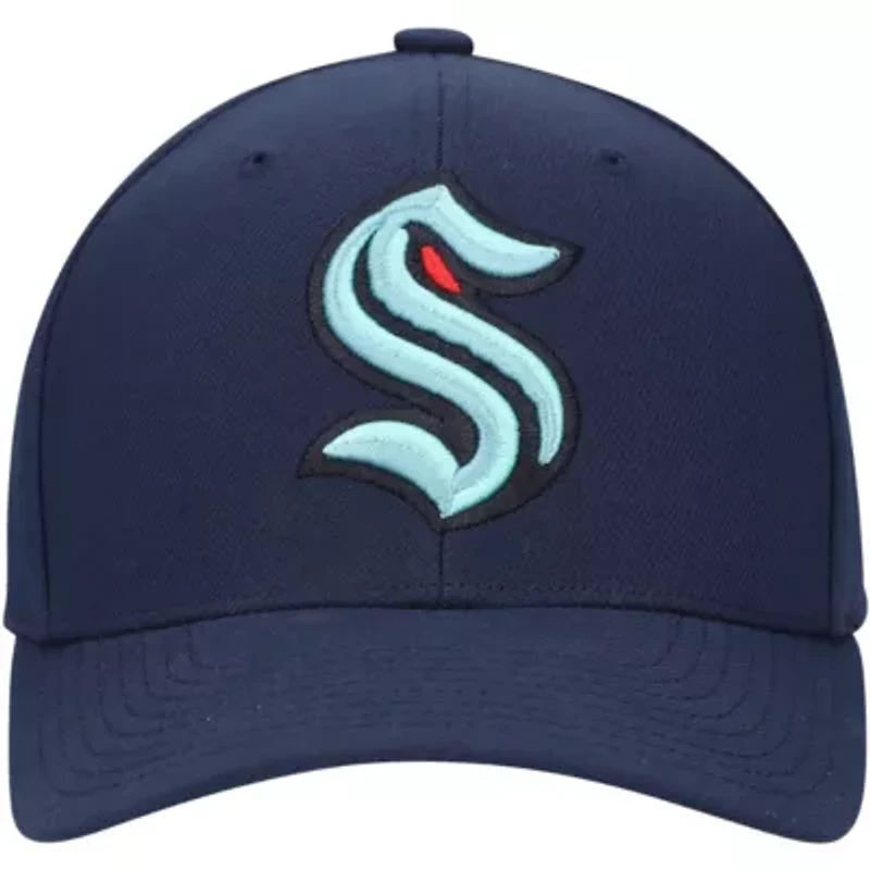 NHL Deep Sea Seattle Kraken Team Ground Pro Adjustable Hat