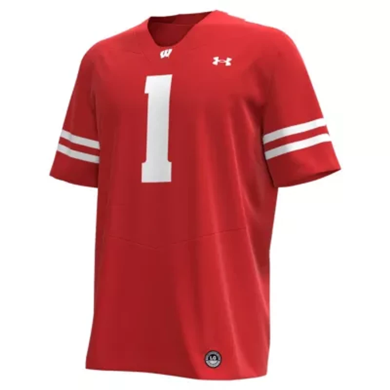 NCAA Under Armour #1 Wisconsin Badgers Replica Football Jersey