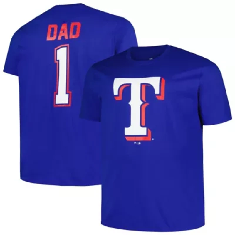 MLB Texas Rangers Big & Tall #1 Dad T-Shirt