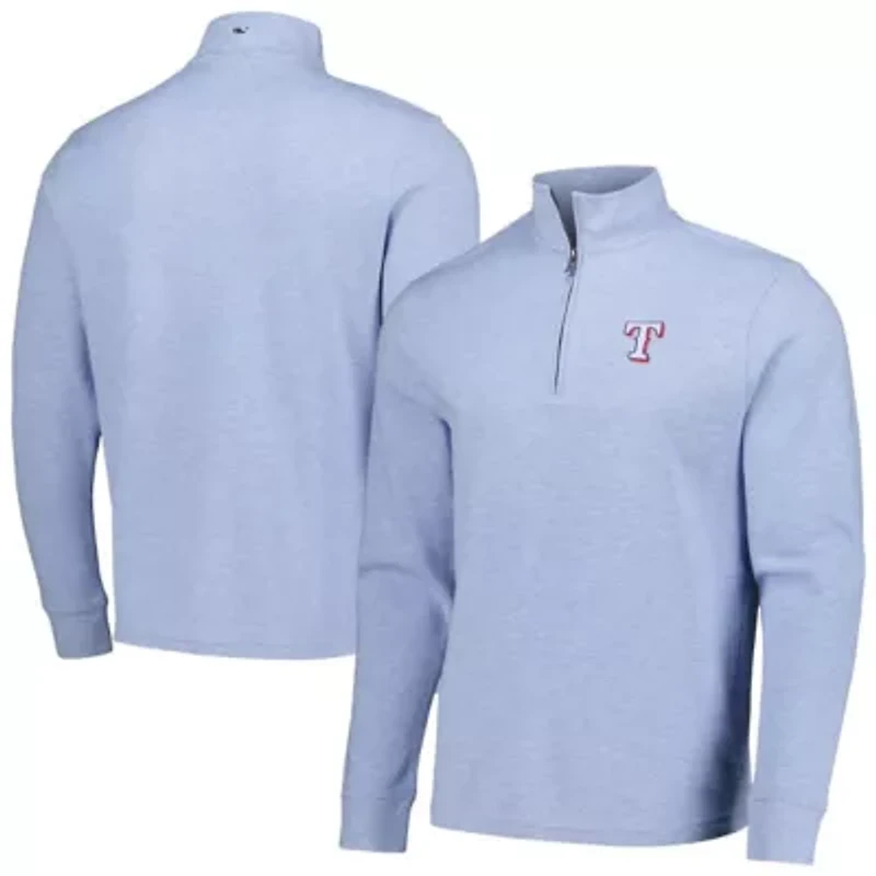 MLB Vineyard Vines Light Texas Rangers Saltwater Quarter-Zip Jacket