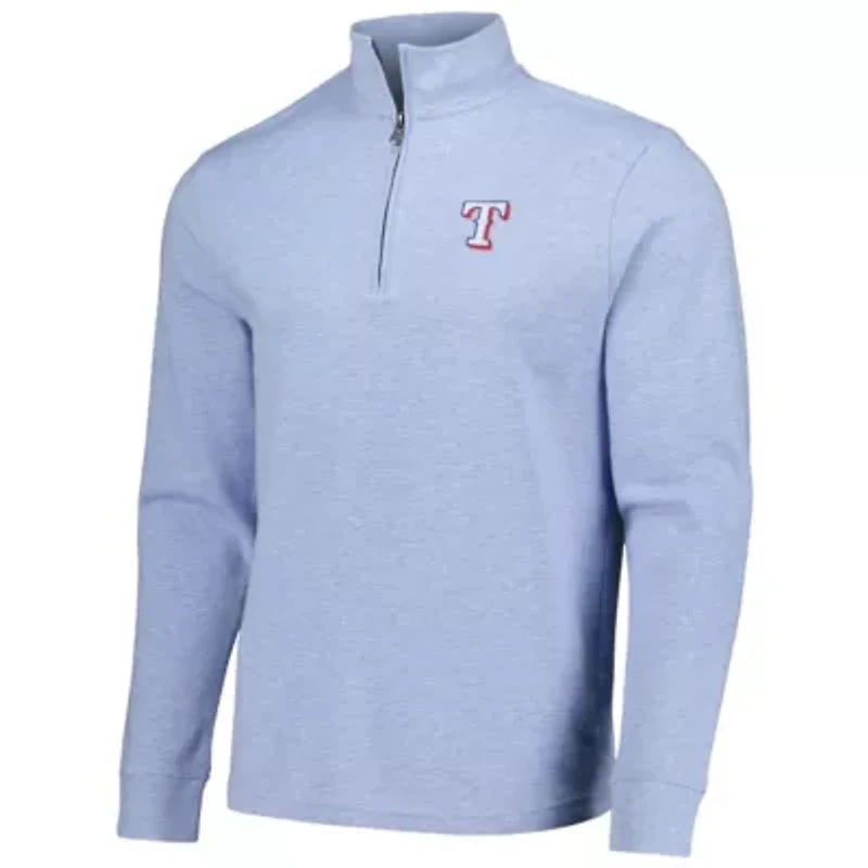 MLB Vineyard Vines Light Texas Rangers Saltwater Quarter-Zip Jacket