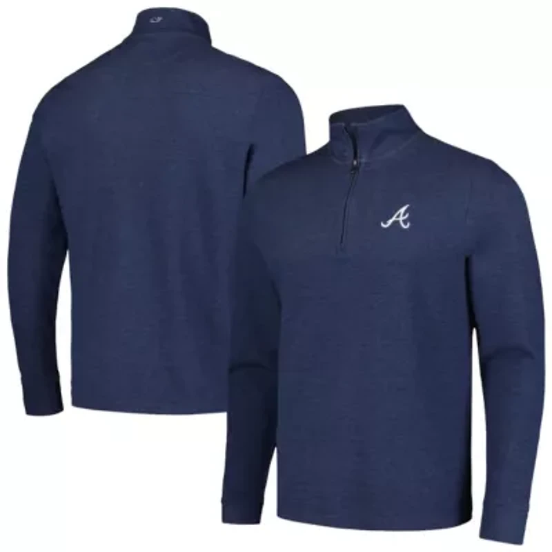MLB Vineyard Vines Atlanta Braves Saltwater Quarter-Zip Jacket
