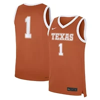 NCAA Nike #1 Texas Longhorns Road Replica Jersey