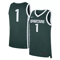 NCAA Nike #1 Michigan State Spartans Road Replica Jersey