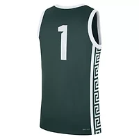 NCAA Nike #1 Michigan State Spartans Road Replica Jersey