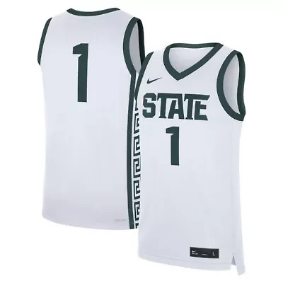 NCAA Nike #1 Michigan State Spartans Home Replica Jersey