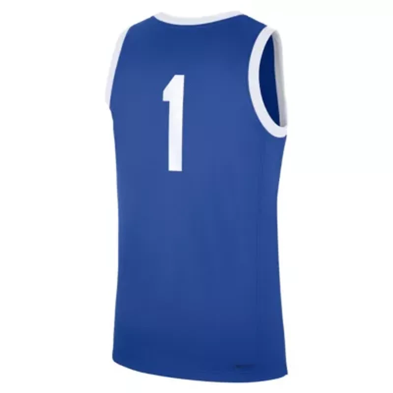 NCAA Nike #1 Kentucky Wildcats Road Replica Jersey