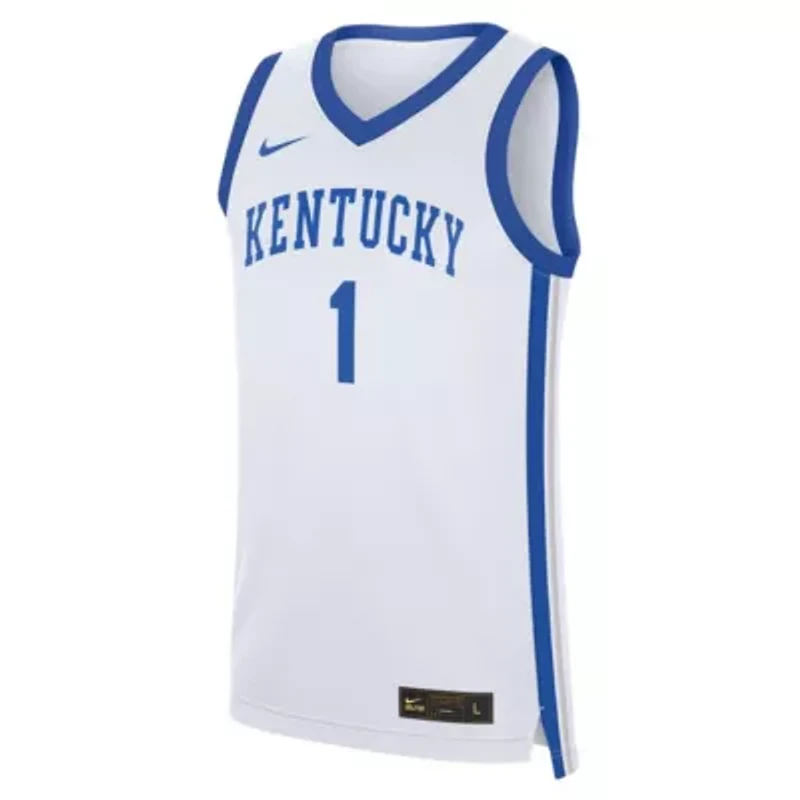 NCAA Nike #1 Kentucky Wildcats Home Replica Jersey
