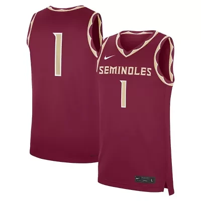 NCAA Nike #1 Florida State Seminoles Road Replica Jersey