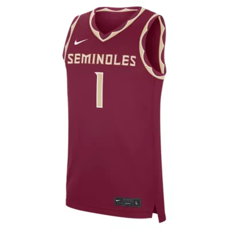 NCAA Nike #1 Florida State Seminoles Road Replica Jersey