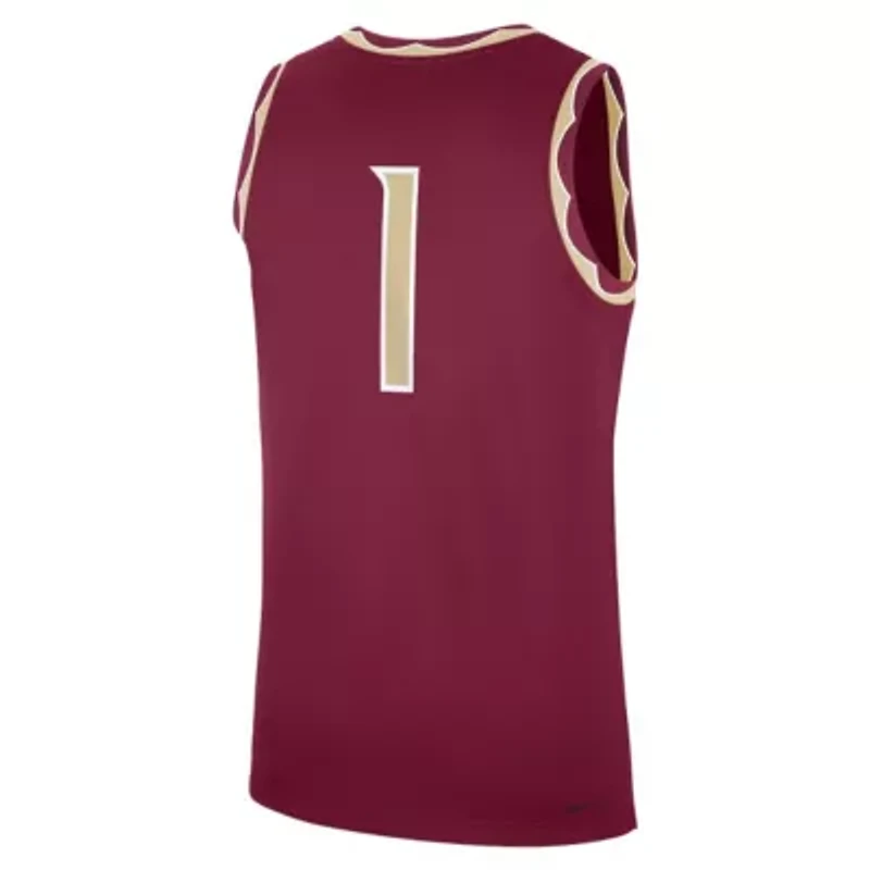 NCAA Nike #1 Florida State Seminoles Road Replica Jersey