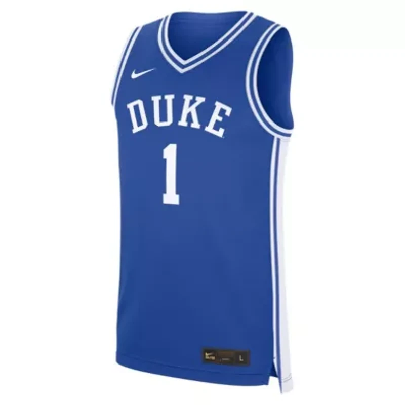 Duke Blue Devils NCAA Nike #1 Road Replica Jersey