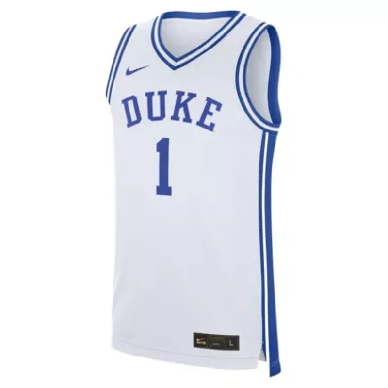 Duke Blue Devils NCAA Nike #1 Home Replica Jersey