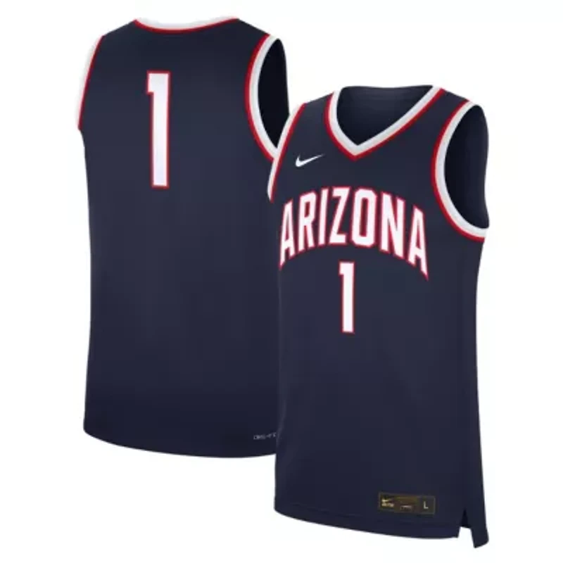 NCAA Nike #1 Arizona Wildcats Road Replica Jersey