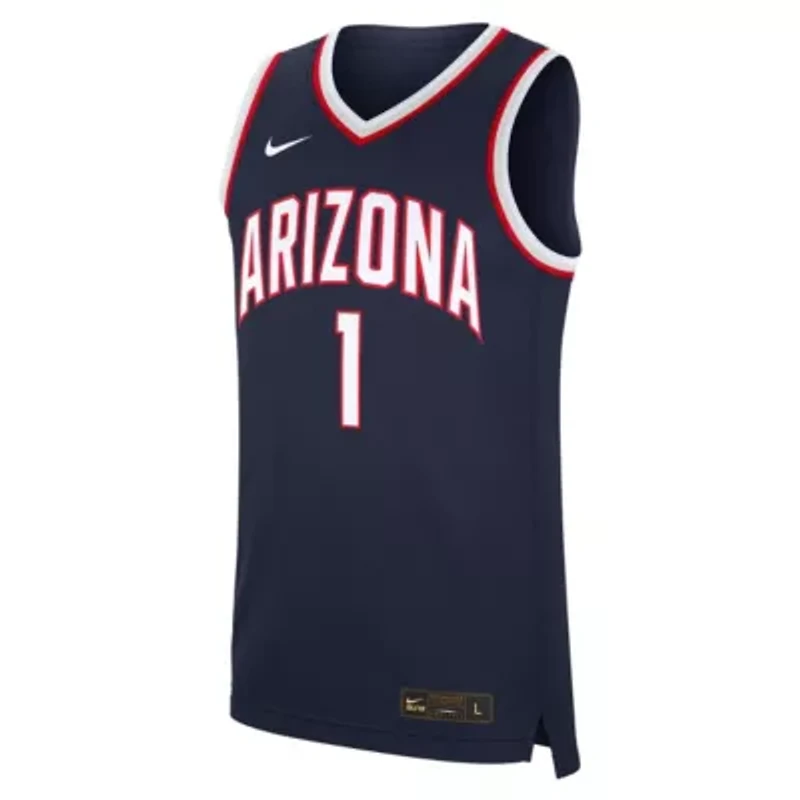 NCAA Nike #1 Arizona Wildcats Road Replica Jersey