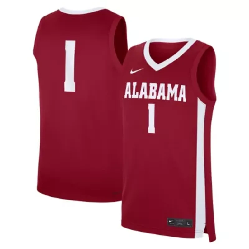 Alabama Crimson Tide NCAA Nike #1 Road Replica Jersey