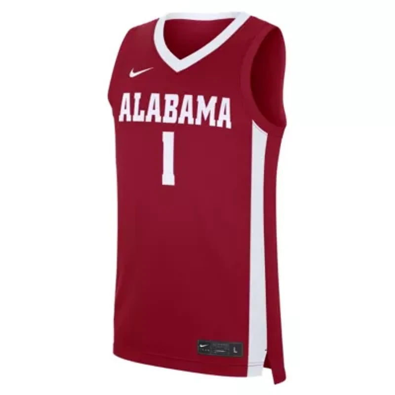 Alabama Crimson Tide NCAA Nike #1 Road Replica Jersey