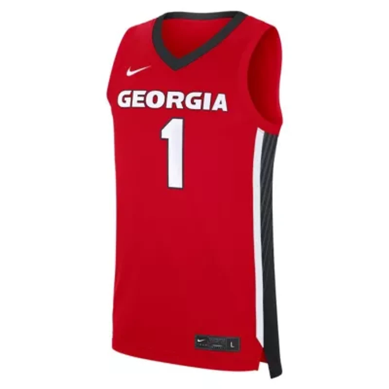 NCAA Nike #1 Georgia Bulldogs Road Replica Jersey