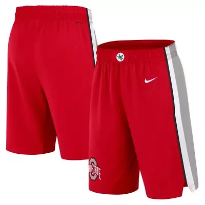 NCAA Nike Ohio State Buckeyes Road Replica Performance Basketball Shorts