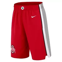 NCAA Nike Ohio State Buckeyes Road Replica Performance Basketball Shorts