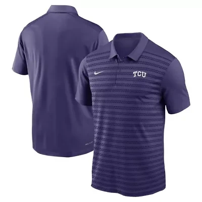 NCAA Nike TCU Horned Frogs 2024 Sideline Victory Coaches Performance Polo