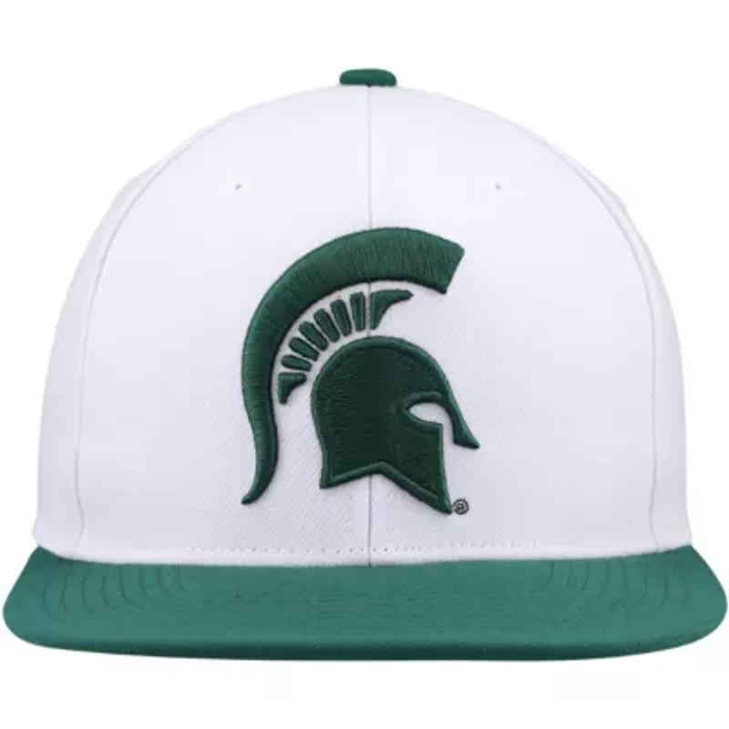 NCAA White/Green Michigan State Spartans 2-Tone 2.0 Snapback Hat