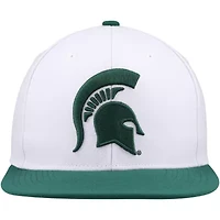 NCAA White/Green Michigan State Spartans 2-Tone 2.0 Snapback Hat
