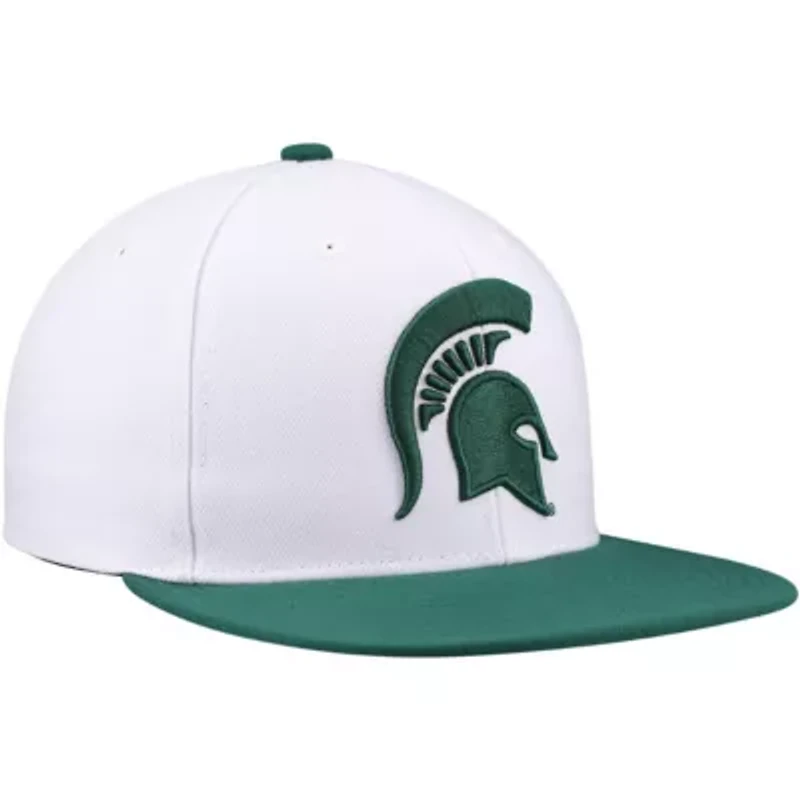 NCAA White/Green Michigan State Spartans 2-Tone 2.0 Snapback Hat
