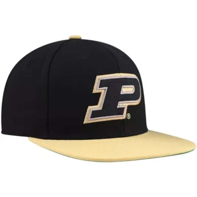 NCAA Black/Gold Purdue Boilermakers 2-Tone 2.0 Snapback Hat