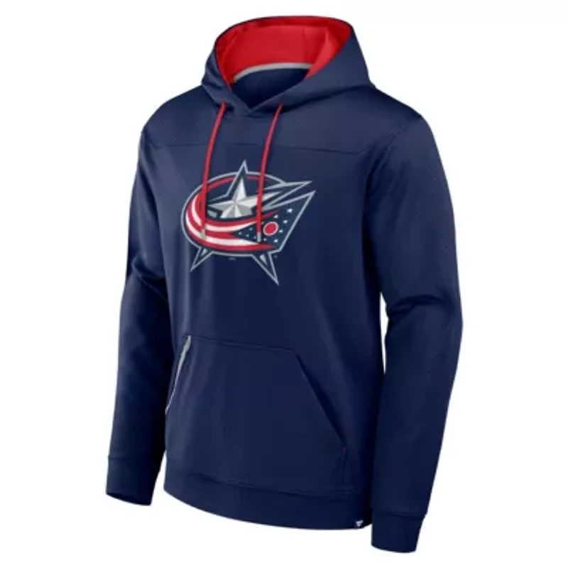 NHL Fanatics Columbus Jackets Defender Pullover Hoodie