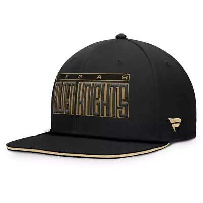 NHL Fanatics Vegas Golden Knights Fundamental Gino Stack Text Snapback Hat