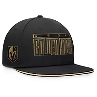 NHL Fanatics Vegas Golden Knights Fundamental Gino Stack Text Snapback Hat