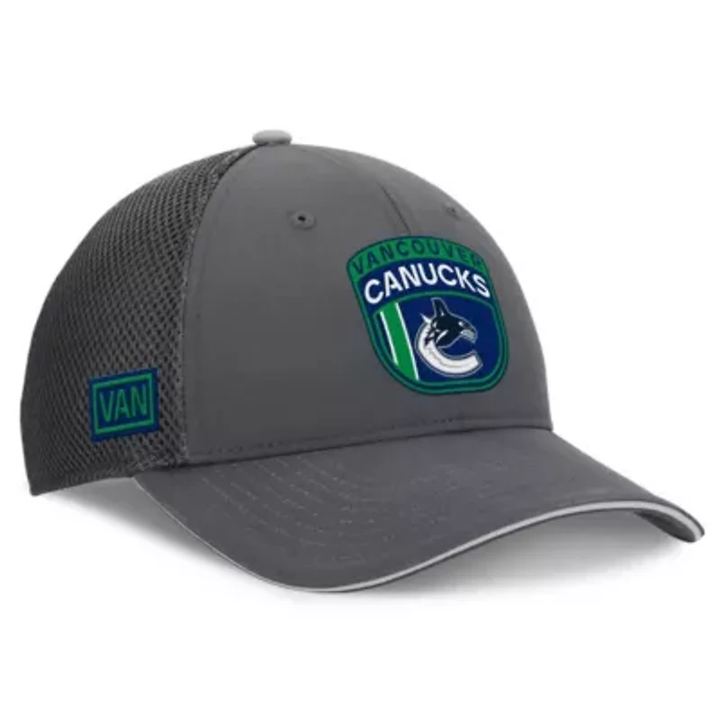 NHL Fanatics Vancouver Canucks Authentic Pro Home Ice Trucker Adjustable Hat