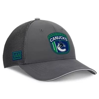 NHL Fanatics Vancouver Canucks Authentic Pro Home Ice Trucker Adjustable Hat