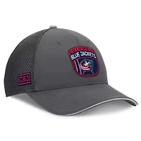 NHL Fanatics Columbus Jackets Authentic Pro Home Ice Trucker Adjustable Hat