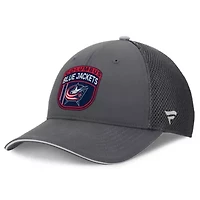 NHL Fanatics Columbus Jackets Authentic Pro Home Ice Trucker Adjustable Hat