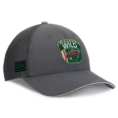 NHL Fanatics Minnesota Wild Authentic Pro Home Ice Trucker Adjustable Hat