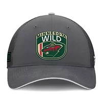 NHL Fanatics Minnesota Wild Authentic Pro Home Ice Trucker Adjustable Hat
